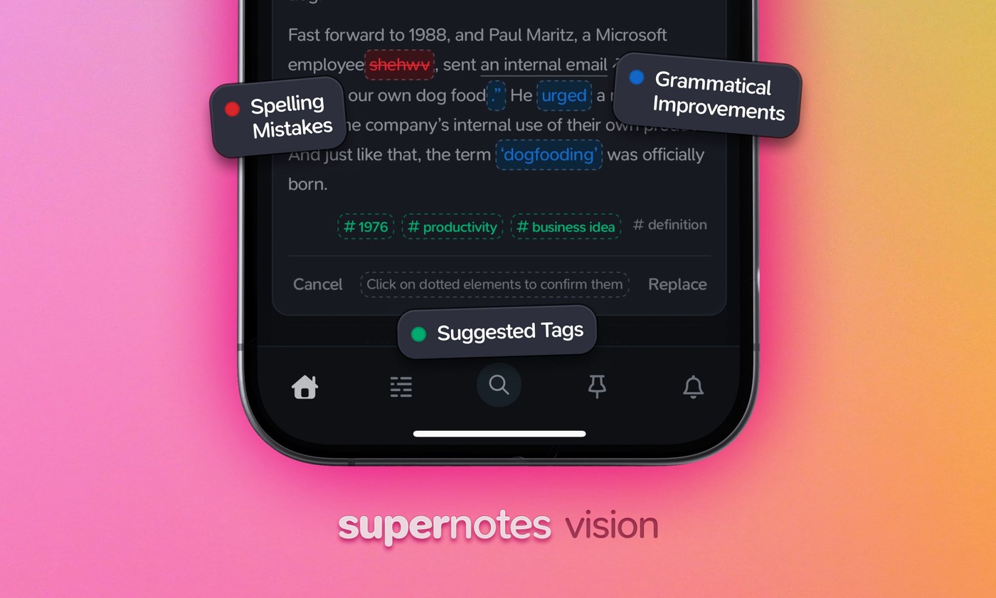 Supernotes Vision