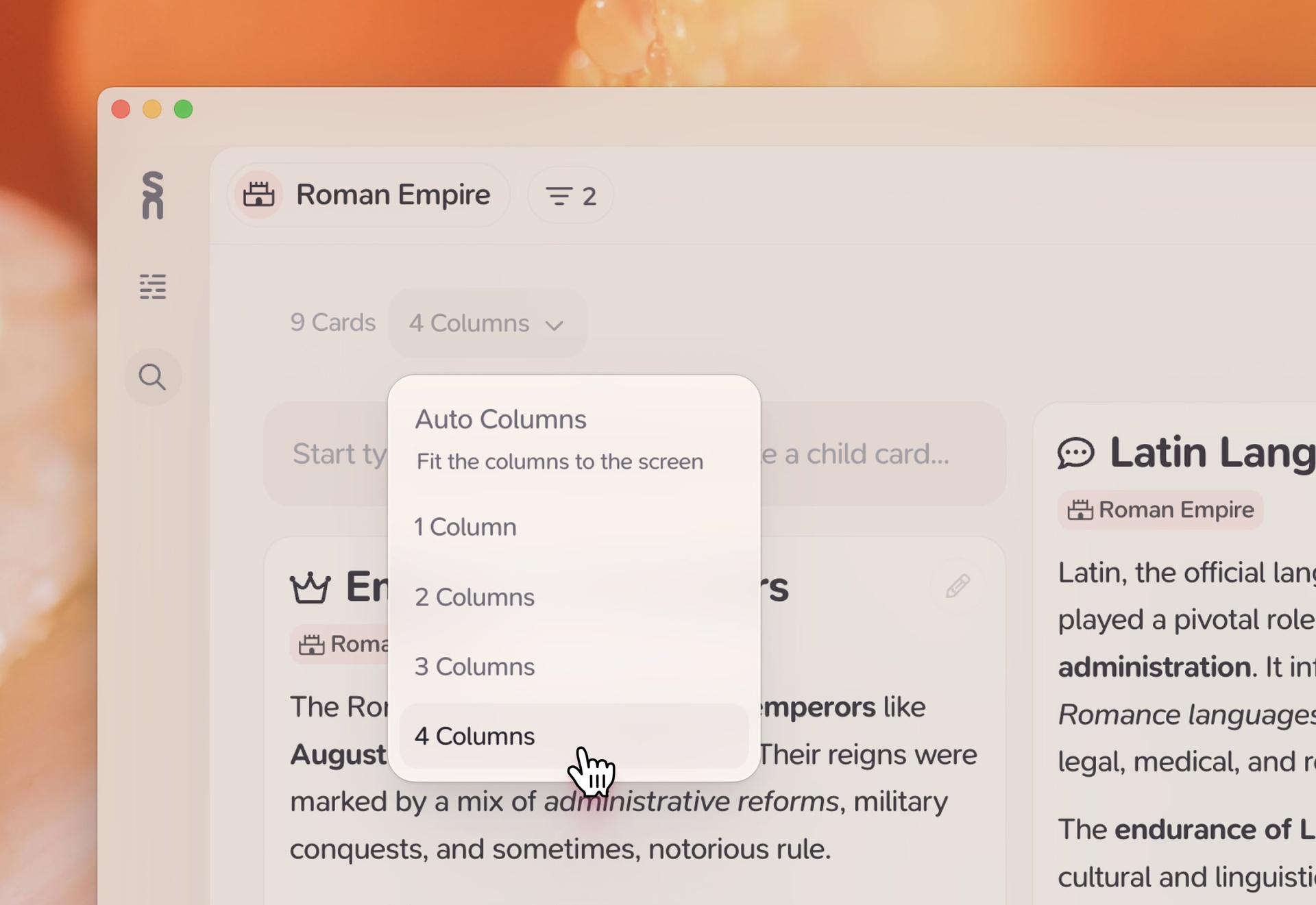 Customize Broadsheet Columns - Supernotes