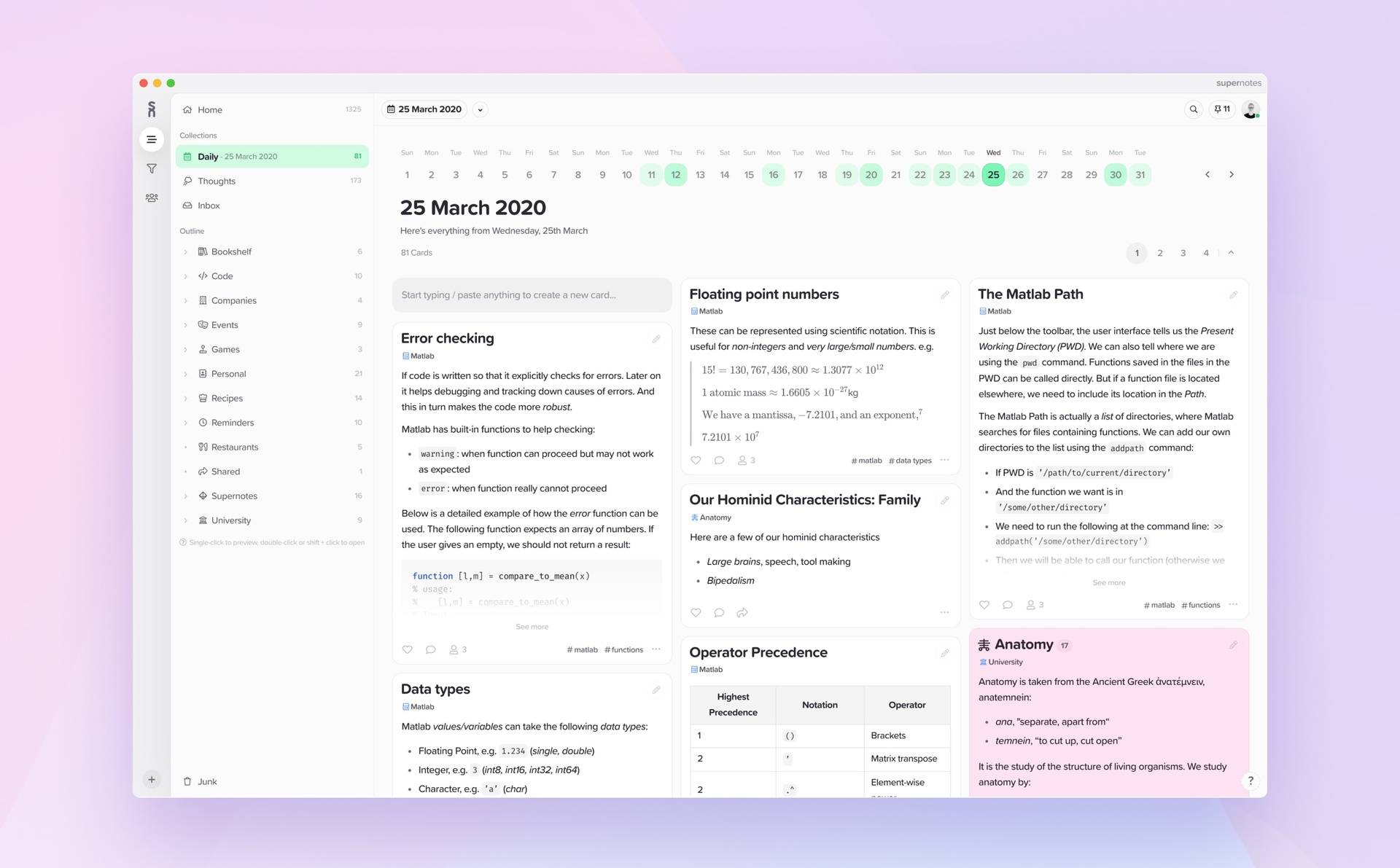 Daily Collection - Supernotes