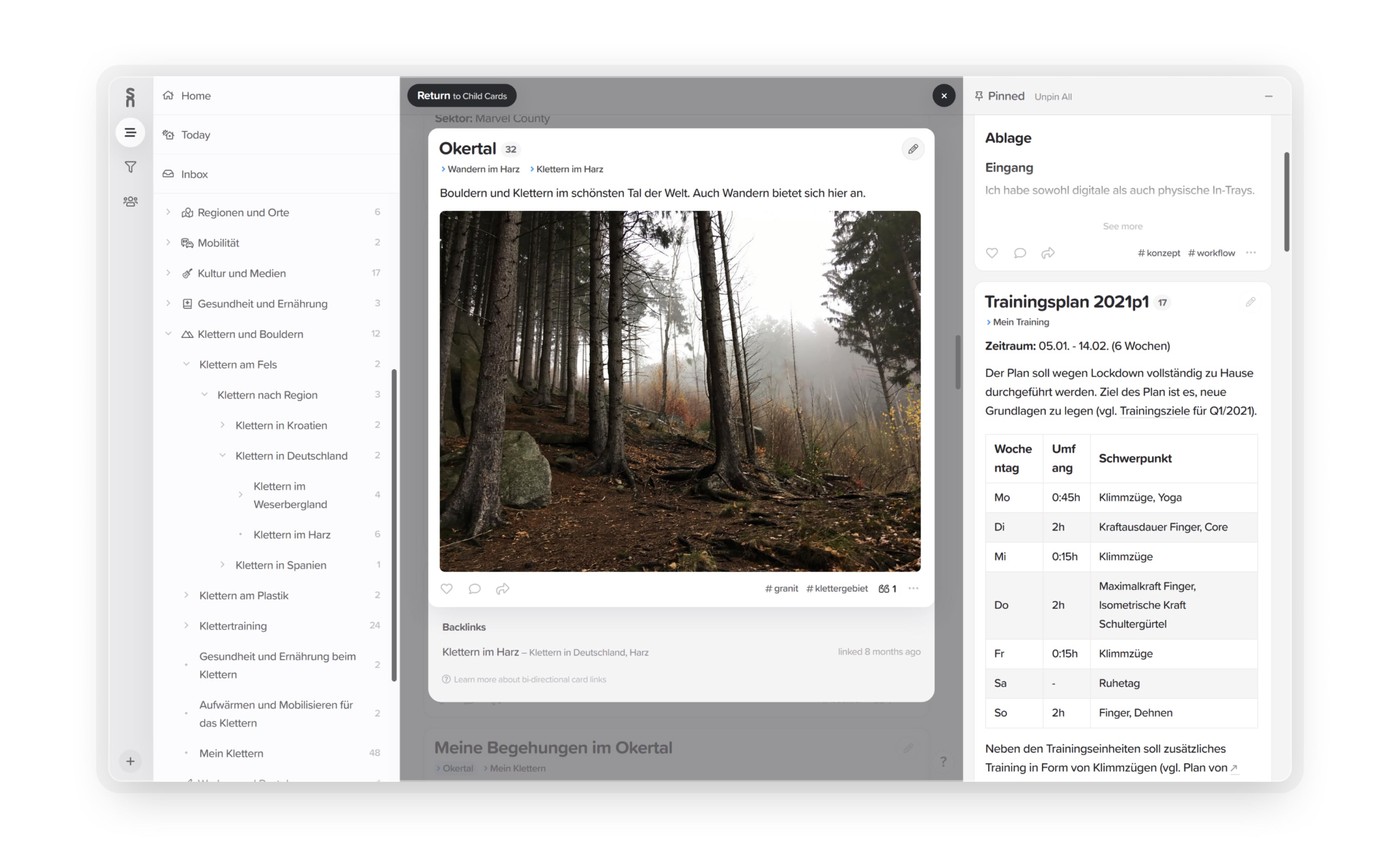 Screenshot of Supernotes – Robin – Wilderness & Rock Climber