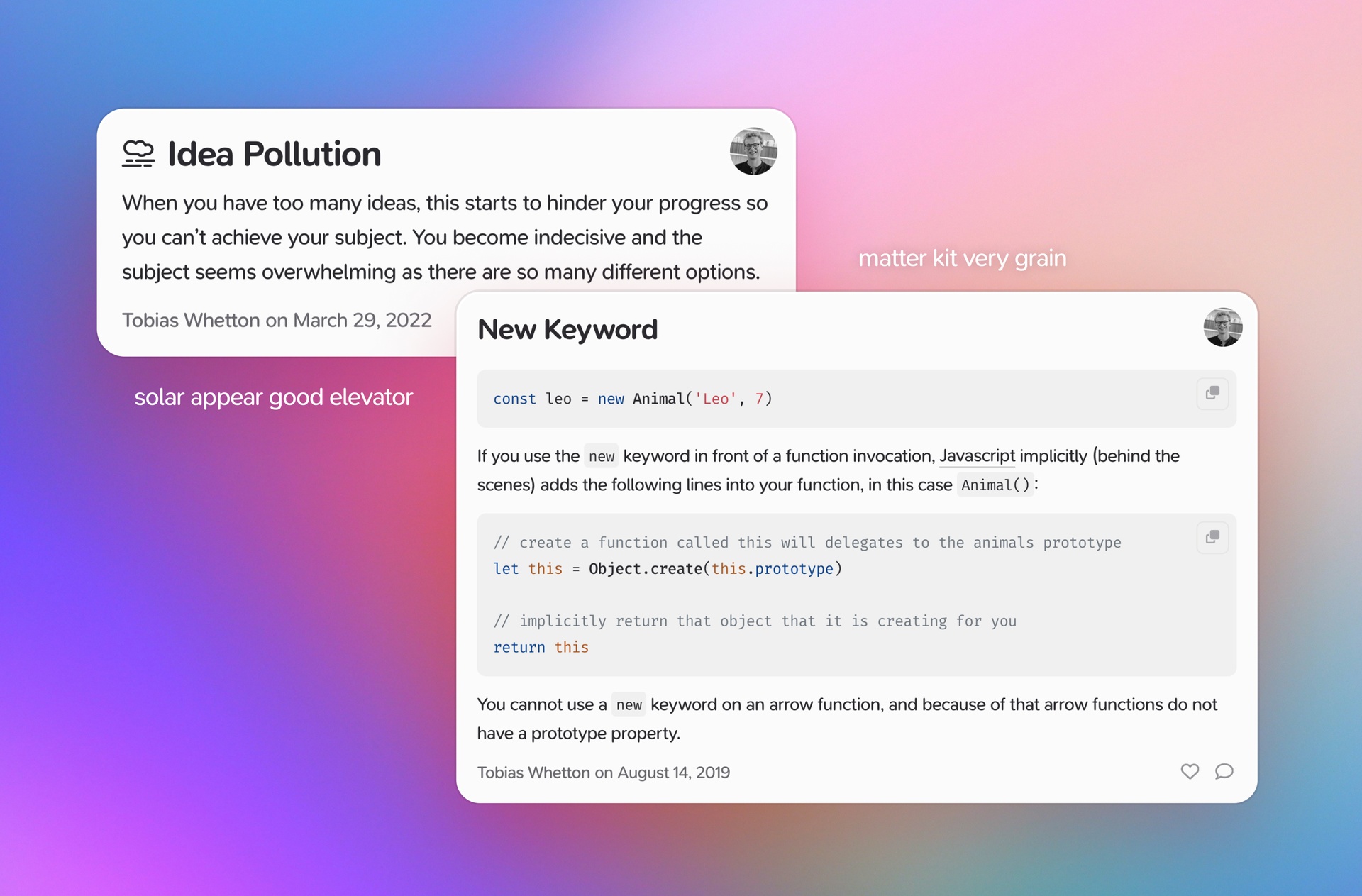 Faster Share Pages - Supernotes