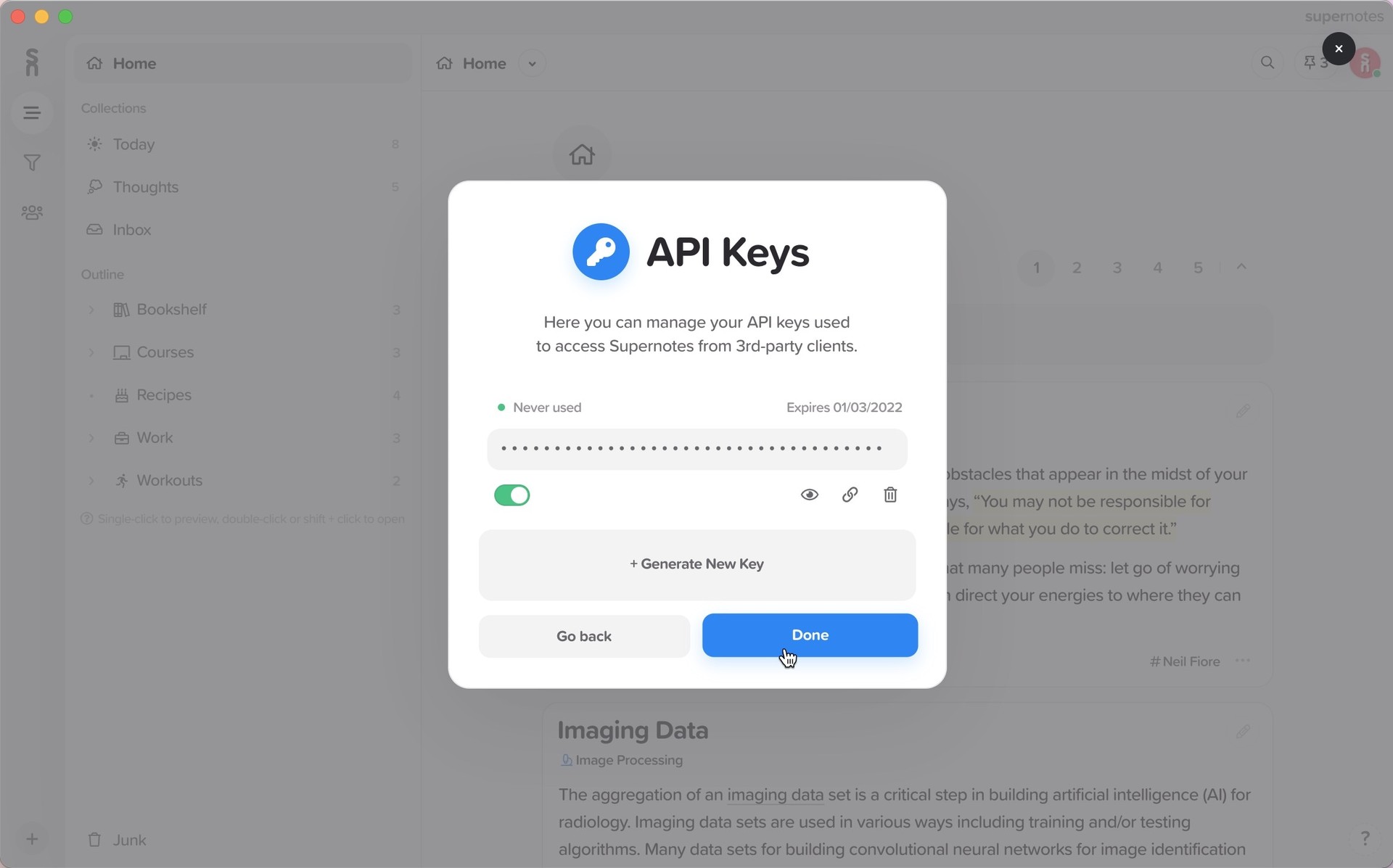 API and Integrations| Supernotes