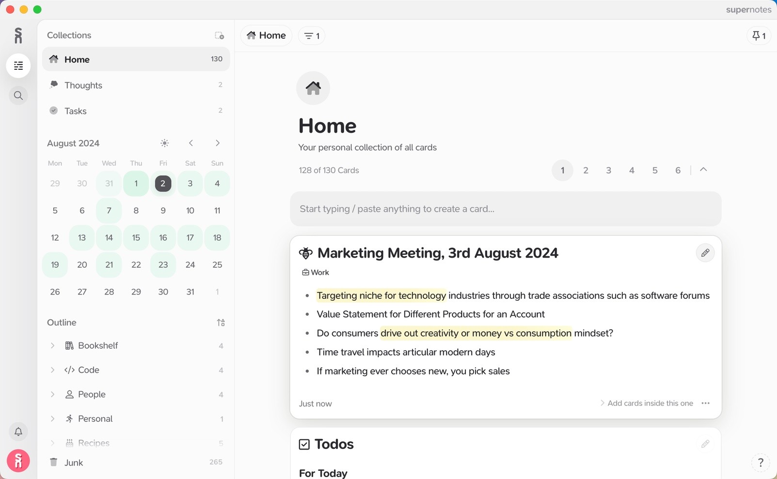 Heatmap Calendar| Supernotes