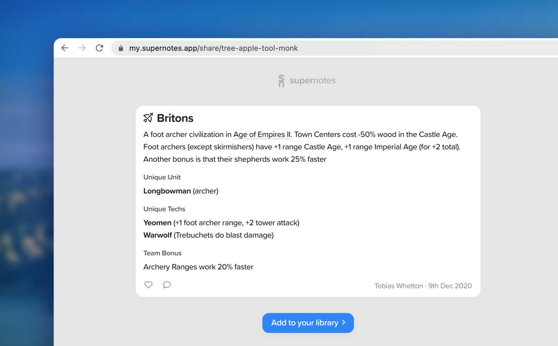 Share Pages 📮 - Supernotes
