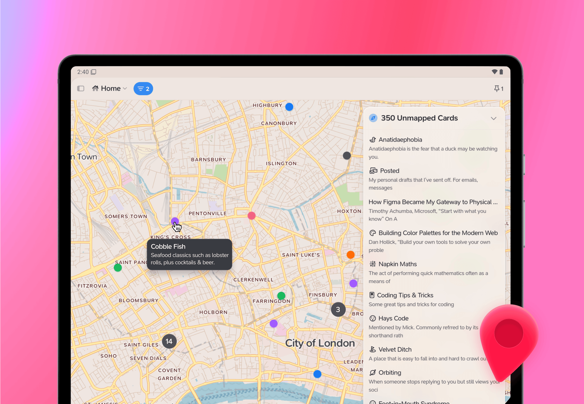 Map Layout - Supernotes