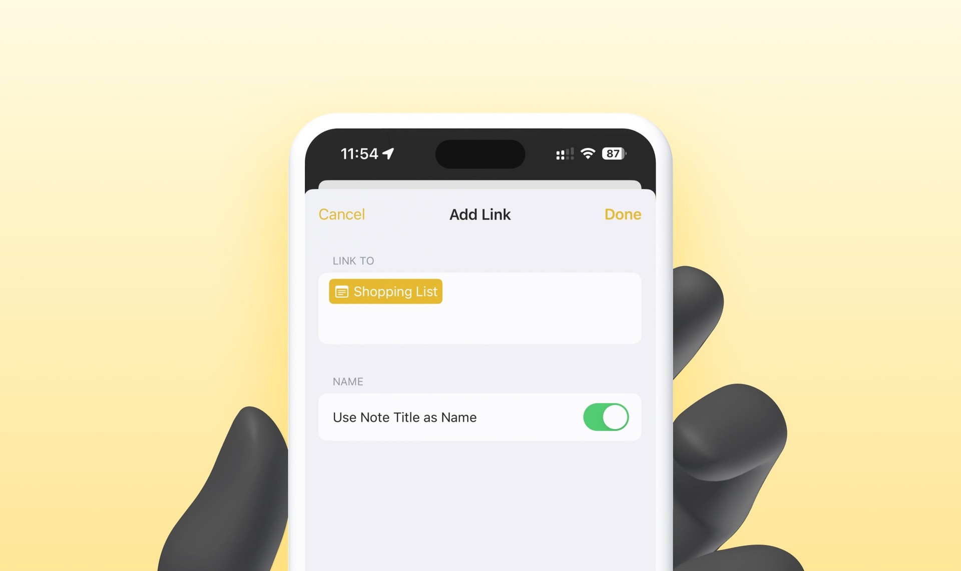 How to Link to other Notes in Apple Notes